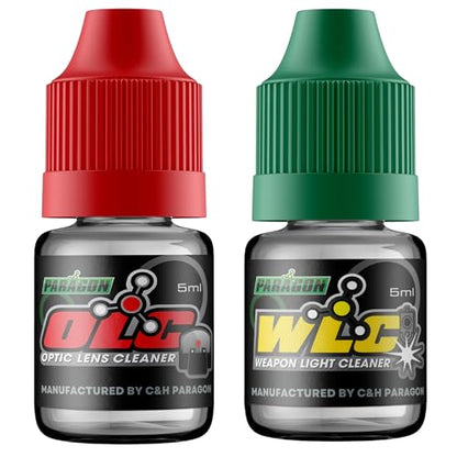 C+H Paragon OLC Optic Lens Cleaner – for Gun Sights, Optic Lens, Night Vision, and Scopes - style: OLC Optic Cleaner + WLC Light Cleaner Combo