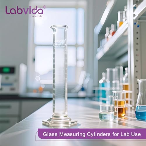 1000ml Graduated Cylinder with Brush, 3.3 Borosilicate Glass,LVE008 - color: 1000ml