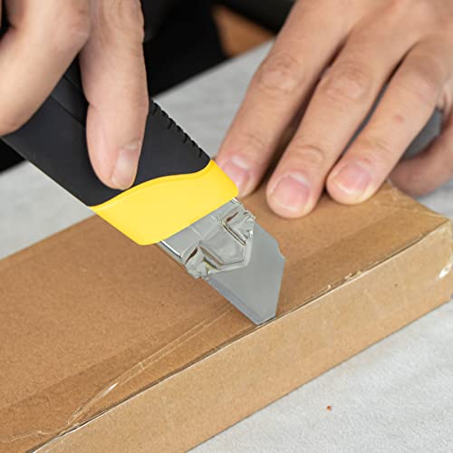 24 Pack Utility Knife, 25mm Retractable Box Cutter - color: 24 Knives
