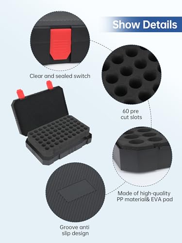 60slot Peptide Case for Fridge, 3ml Insulin & Peptide Vials Storage Case - size: 3ml - 60slot