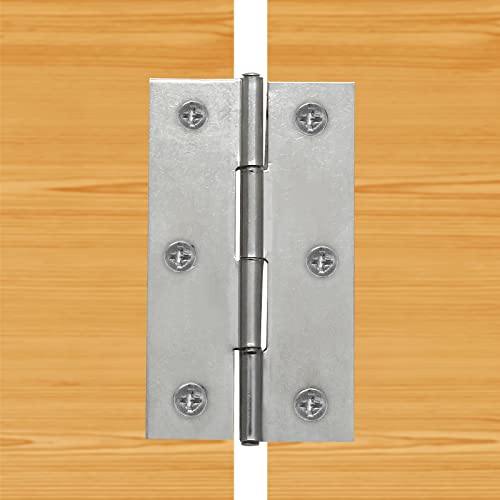 Piutouyar 6Pack 2.5 Inch Butt Hinge 304 Stainless Steel Mini Hinges - size: 2.5 Inch