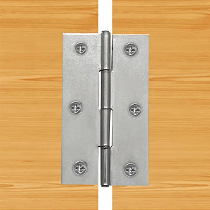 Piutouyar 6Pack 2.5 Inch Butt Hinge 304 Stainless Steel Mini Hinges - size: 2.5 Inch