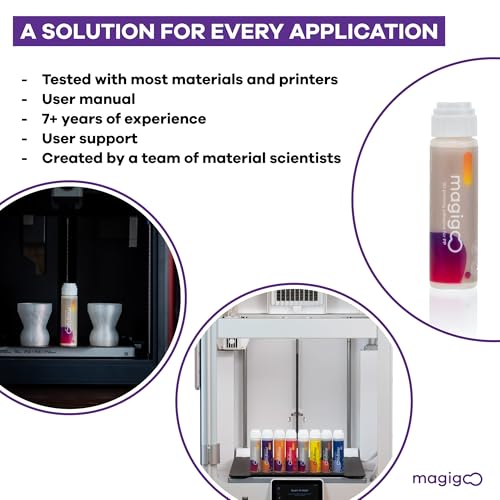 Magigoo 3D Printer Bed Plate Adhesive Glue for Polypropylene Filament, 50mL - style: PP - Polypropylene