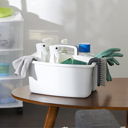Gracious Living 2-Compartment Portable Plastic Storage Caddy & Tote - size: 1 Pack