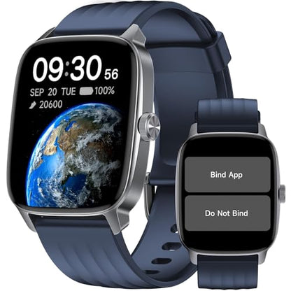Pedometer Watch Senior Friendly No App No Phone Required, Step Counter - color: Blue