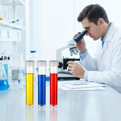 100PCS 10ml Plastic Small Vials with Screw Caps Vial Seal Cap Container Sample Tubes Cryotubes for School Educational