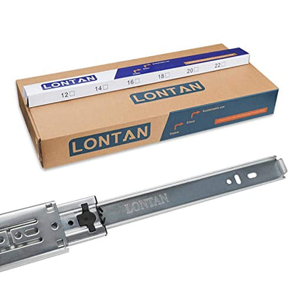 LONTAN 6 Pairs 24 Inch Soft Close Drawer Slides Heavy Duty 100lb Capacity - size: 24 Inch