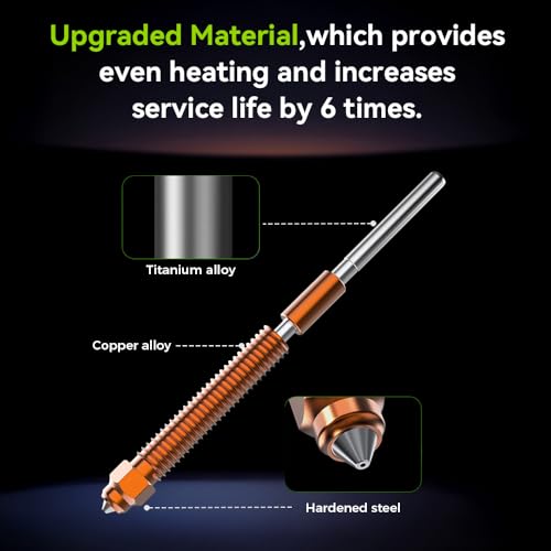 Creality K2 Plus/Hi Combo Nozzle 0.8mm, Original K2 Plus Unicorn Quick Swap Nozzle with Titanium Alloy Heat Break, Copper Alloy Hardened Steel, High Flow High Speed Printing for Creality K2/ K2 Pro - style: 0.8mm