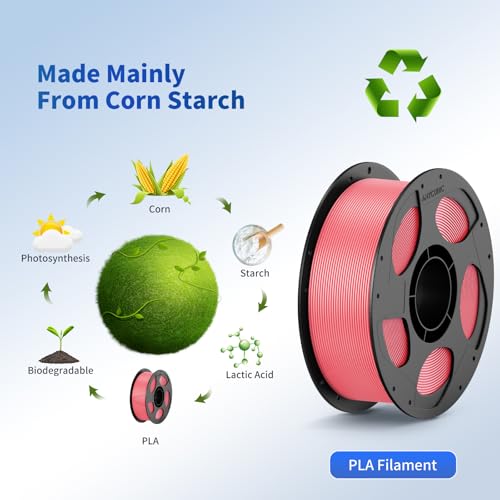 ANYCUBIC 3D Printer Filament Multicolor PLA Bundle 10KG - color: 10*1kg Pla (Black, White, Clear, Red, Blue, Pink, Tropical Turquoise, Peach Pink, Interstellar Violet, Spring Leaf)