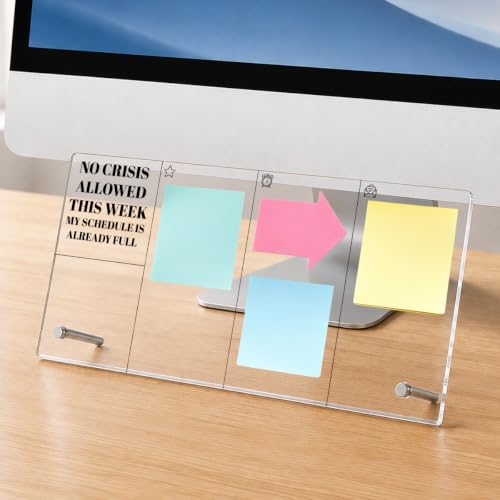 No Crisis Allowed This Week Memo Board Office Acrylic Monitor Memo Board - color: No Crisis Allowed This Week