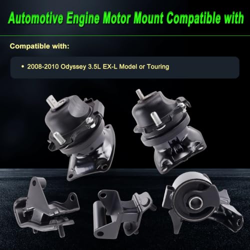 Engine Motor Mount Compatible with 08-10 Odyssey 3.5L EXL or Touring - size: 2008-2010 Odyssey 3.5L EX-L 5IN1