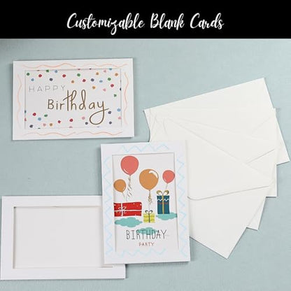 200 Sets Photo Frame Cards with Envelopes 4x6 Paper Picture Frames Bulk - color: Off-White