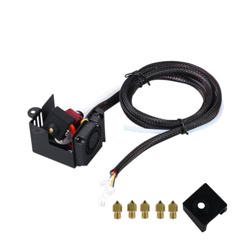Ender 3 Hotend Upgraded Kit Full Assembled with Nozzles for Ender 3 Ender 3S Ender 3 Pro 3D Printer Parts Replacement 24V 40W Extruder Kit with 1PC Silicone Cover,5PCS 0.4mm Nozzles - style: Ender 3/Ender 3 Pro