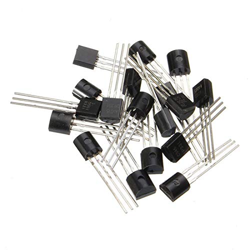 HiLetgo TO-92 Transistor Assorted Kit S9012 S9013 S9014 S9015 S9018 A1015 S8050 S8550 A42 A92 2N222 C1815 etc 18 Vaues, Each 10pcs, Total 180pcs