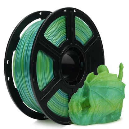 FLASHFORGE Chameleon Gradient Rapid PLA Filament Yellow & Green, High Speed PLA Filament 1.75mm Max 500mm/s Fast Printing, Displays Shimmering Effects from Various Angles and Light - color: Chameleon Gradient Yellow & Green