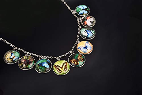 LANBEIDE 80pcs 25mm Pendant Bezels and Glass Cabochons for Jewelry Making - size: 25 mm / 1 inch