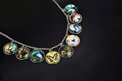 LANBEIDE 80pcs 25mm Pendant Bezels and Glass Cabochons for Jewelry Making - size: 25 mm / 1 inch