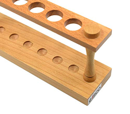 EISCO Wooden Stand for Test Tubes, Test Tube Rack, 6 Slots, 22mm, 9.75"