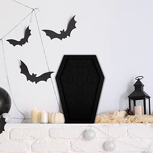 Coffin Felt Bulletin Board, Gothic Decor Bulletin Board for Table Top or Wall, Coffin Message Board with Push Pins, Gothic Decor for Home, Office, Bistro and School