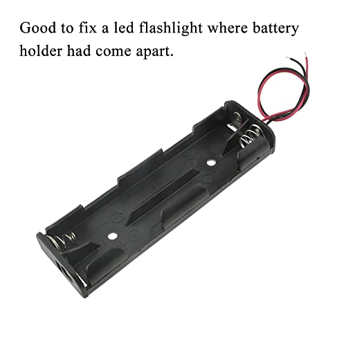 HAHIYO 4xAA Battery Holder Black Adapter Tube Case Not Corrode Solid Good Contact Bear Battery Leakage Smooth Load for Flashlight Torch Led RC 1PCS Plastic - style: 6V 4P(Style2)-1P