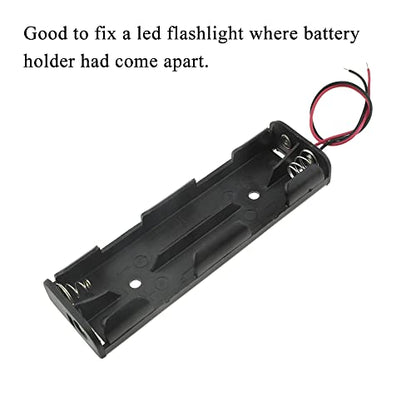 HAHIYO 4xAA Battery Holder Black Adapter Tube Case Not Corrode Solid Good Contact Bear Battery Leakage Smooth Load for Flashlight Torch Led RC 1PCS Plastic - style: 6V 4P(Style2)-1P