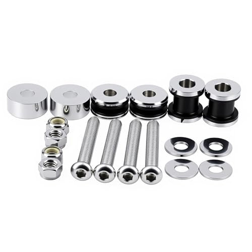 Motorcycle Sissy Bar Docking Hardware Kit for Harley Touring FLSTC FXSTSB FXSTS FXSTC FLSTF FXST FXSTB FLSTN 1984-2025 - color: chrome