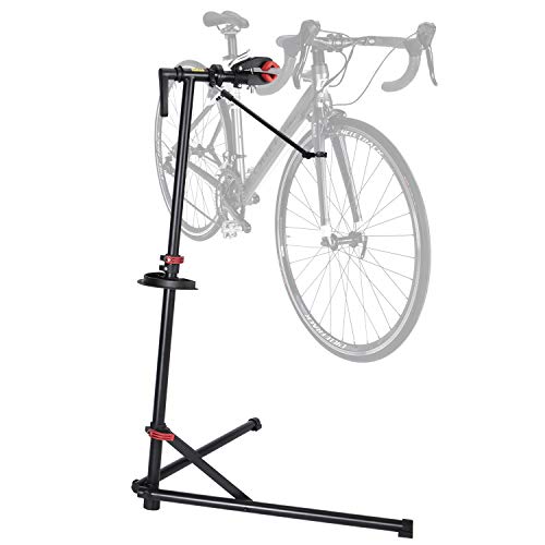 CXWXC Bike Repair Stand -Shop Home Bicycle Mechanic Maintenance Rack - color: A: Black