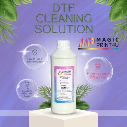 DTF Cleaning Solution 3000ml for Printhead Wet Capping Daily Maintenance Fluid Prevents Drying & Minor Clogs Gentle Formula for DTF Printers Ensures Smooth Printing Performance - size: Cleaning Solution-3L