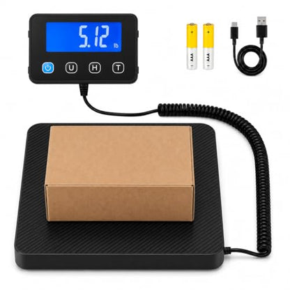 Digital Shipping Scale, Postal Scale, 220 lb, 0.1 oz, Remote Display - color: 220 lbs Remote Display