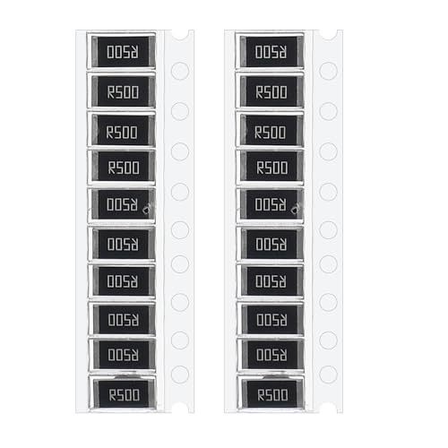PATIKIL 2512 Surface Mount Device Chip Resistor Kit, 20Pcs 0.5 Ohm 1% Tolerance 1W DIY Resistor Ceramic Resistance Assortment Kits for Electronic Products - style: 0.5 Ohm