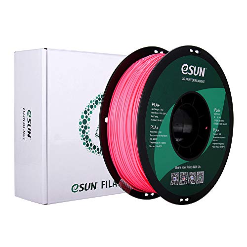 eSUN PLA PRO (PLA+) 3D Printer Filament, Dimensional Accuracy +/- 0.03mm, 1kg Spool, 1.75mm, Pink - color: Pink