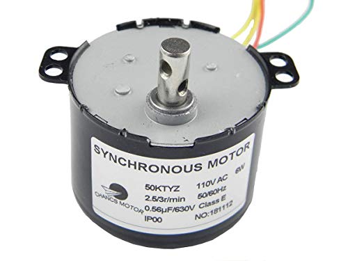 CHANCS 50KTYZ Synchronous Motor AC 110V 2.5/3RPM Electric Gear Motor for School Project - style: 2.5/3RPM