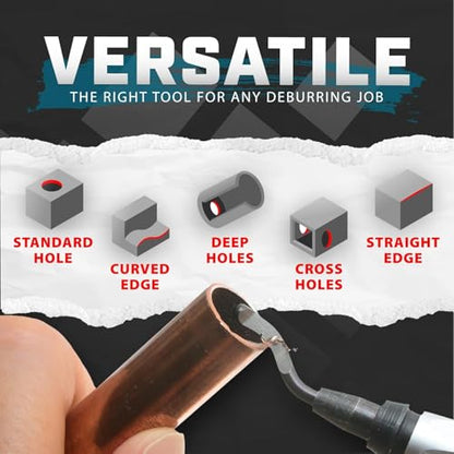 AFA Tooling Deburring Tool, 11 M2 HSS Blades, CNC Anodized Aluminum Handle - style: 11 BS1010 Blades