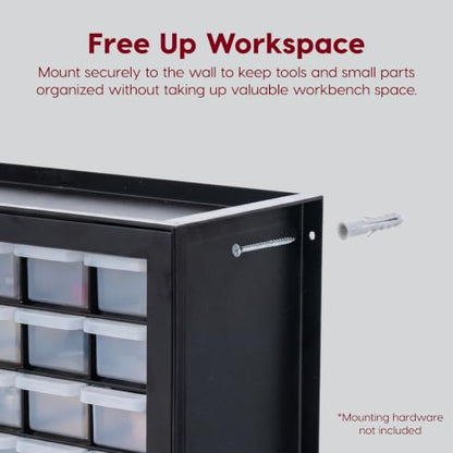 IRIS USA 32-Drawer Tool Organizer, Nuts & Bolts, Small Parts, Black - color: Black, size: 32 Drawer
