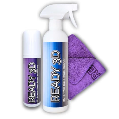 Printer High Quality Build Plate Cleaner, Rinse-Free Formula (Build Plate Adhesive 3.38oz & Build Plate Cleaner 16oz,12"x12" Microfiber Cleaning Towel) - style: Build Plate Adhesive 3.38oz & Build Plate Cleaner 16oz,12"x12" Microfiber Cleaning Towel