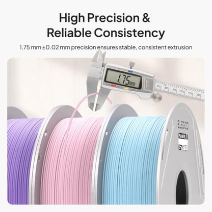 ELEGOO Matte PLA 3D Printer Filament with Reusable Spool 1.75mm 1kg - color: Pla Matte Lavender