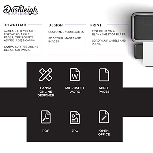 600 Printable Small Bottle Labels for 2 oz. and 4 oz. Bottles, 4 x 1.5 inches - size: 600 Labels, style: White Vinyl Waterproof (Inkjet only)