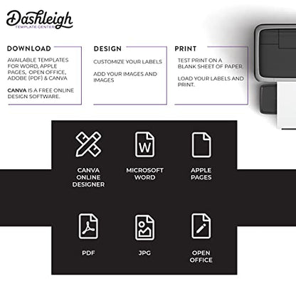 600 Printable Small Bottle Labels for 2 oz. and 4 oz. Bottles, 4 x 1.5 inches - size: 600 Labels, style: White Vinyl Waterproof (Inkjet only)