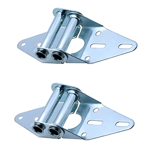 2 Packs Garage Door Hinges #2 with Galvanized Finish - Heavy Duty 14 Gauge Steel, Suitable for Residential/Light Commercial Garage Door Replacement - size: #2