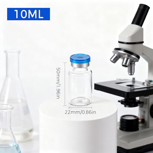 10ml Sterile Empty Glass Vials for Injection, 10 Count - style: 10ml