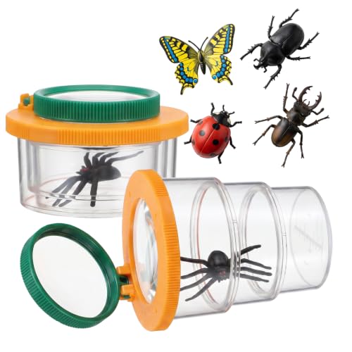 2 Pcs Insect Bug Viewer for Kids, Scalable Portable Bug Container