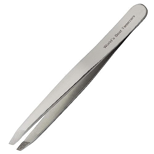 WBT Diamond Tip Slant Precision Tweezer for Eyebrow & Ingrown Hair Removal - style: Diamond Slant Tip
