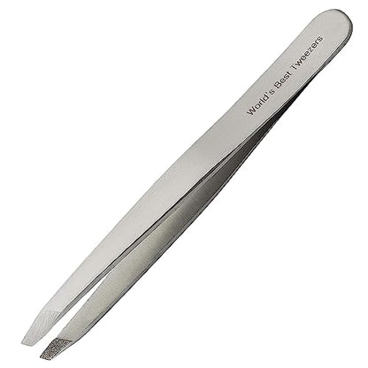 WBT Diamond Tip Slant Precision Tweezer for Eyebrow & Ingrown Hair Removal - style: Diamond Slant Tip