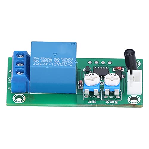 Vibration Sensor Module, DC 12V Sensitivity Time Delay Switch DIY High Sensitive Alarm Module
