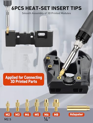 SARDVISA 22-in-1 3D Printer Smoothing Tool Kit with Soldering Tips, 80W