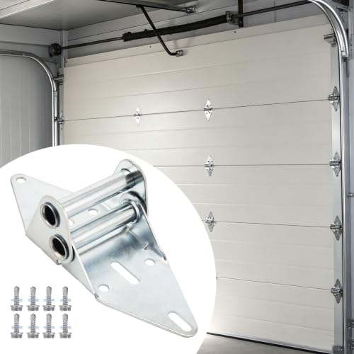 2-Pack #4 Garage Door Hinges, Heavy Duty 14 Gauge Galvanized Steel - size: #4