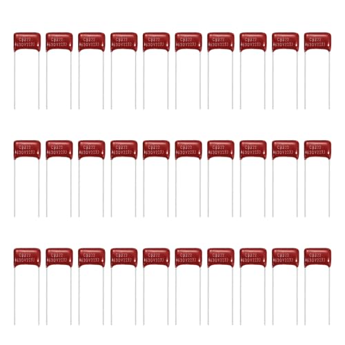 MECCANIXITY 30 Pcs Metallized Polypropylene Film Capacitors 223J 0.022UF - size: 223J 0.022UF