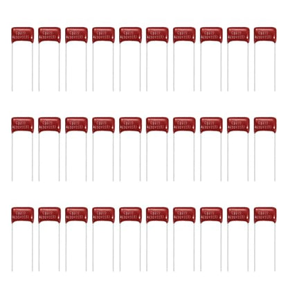 MECCANIXITY 30 Pcs Metallized Polypropylene Film Capacitors 223J 0.022UF - size: 223J 0.022UF