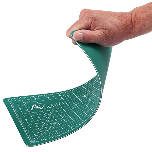 Acurit Self-Healing Cutting Mats - Self-Healing Craft Mats for Cutting, Measurements, Studios, Design, & More! - [Green - 12x18"] - color: Green, size: 18"L x 12"W