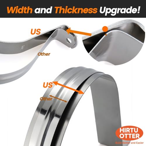 6 PCS 3 Inch, 304 Stainless Steel Thickened Pipe Clamps, Heavy-Duty Two Hole U-Bracket Conduit Clips for HVAC, Electrical, Plumbing, Secures Rigid Pipe/Tube on Wood/Metal/Concrete (76mm) - size: 3" (76mm)